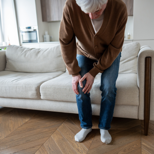 Confident man feeling vital and healthy